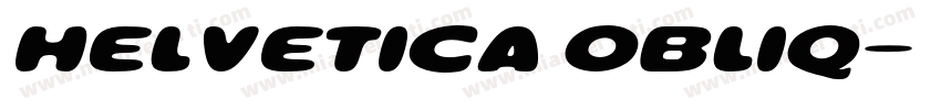HELVETICA OBLIQ字体转换